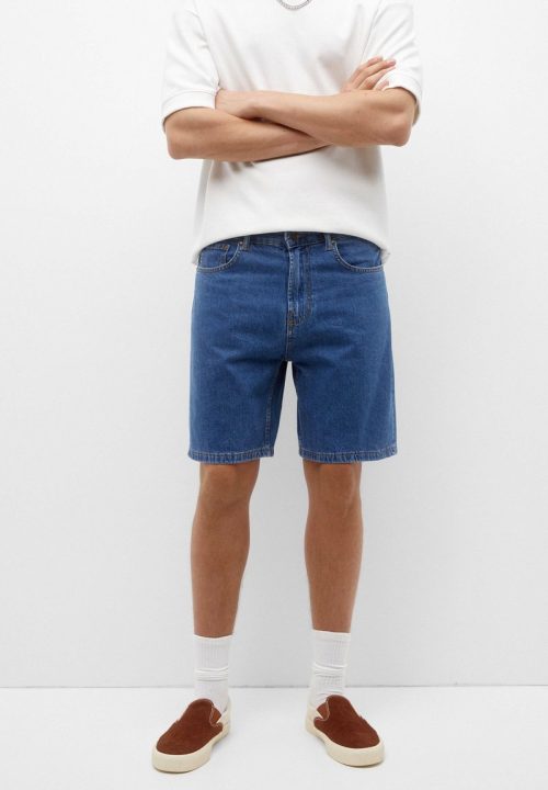 Homme Shorts & Bermudas | PULL&BEAR BERMUDA - Short en jean - blue denim/denim bleu - VX08936